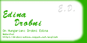 edina drobni business card